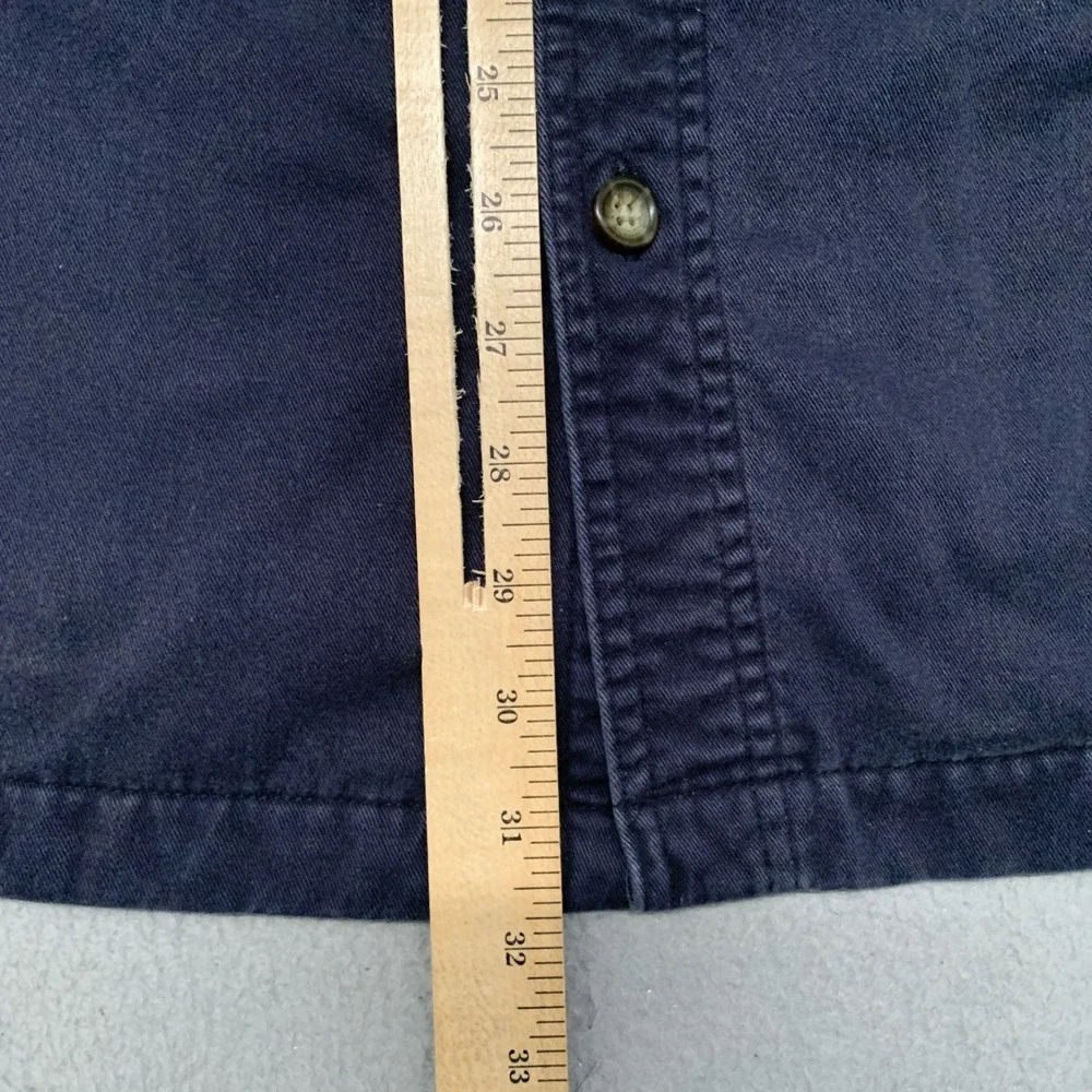 St.‎ Johns Bay Fleece Sherpa Lined Shirt Blue Shacket Mens Size X-Large Vintage